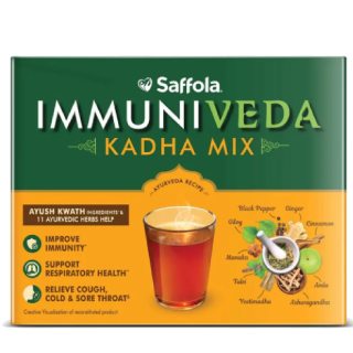 Saffola Immuniveda Kadha Mix- 80g (20 Sachets x 4g )